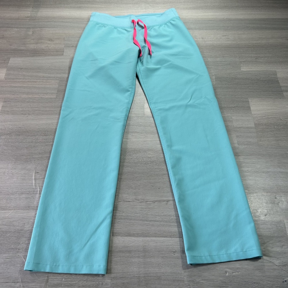 FIGS Pants Womens XS Blue Technical Collection Scrub Straight Leg Drawstring
